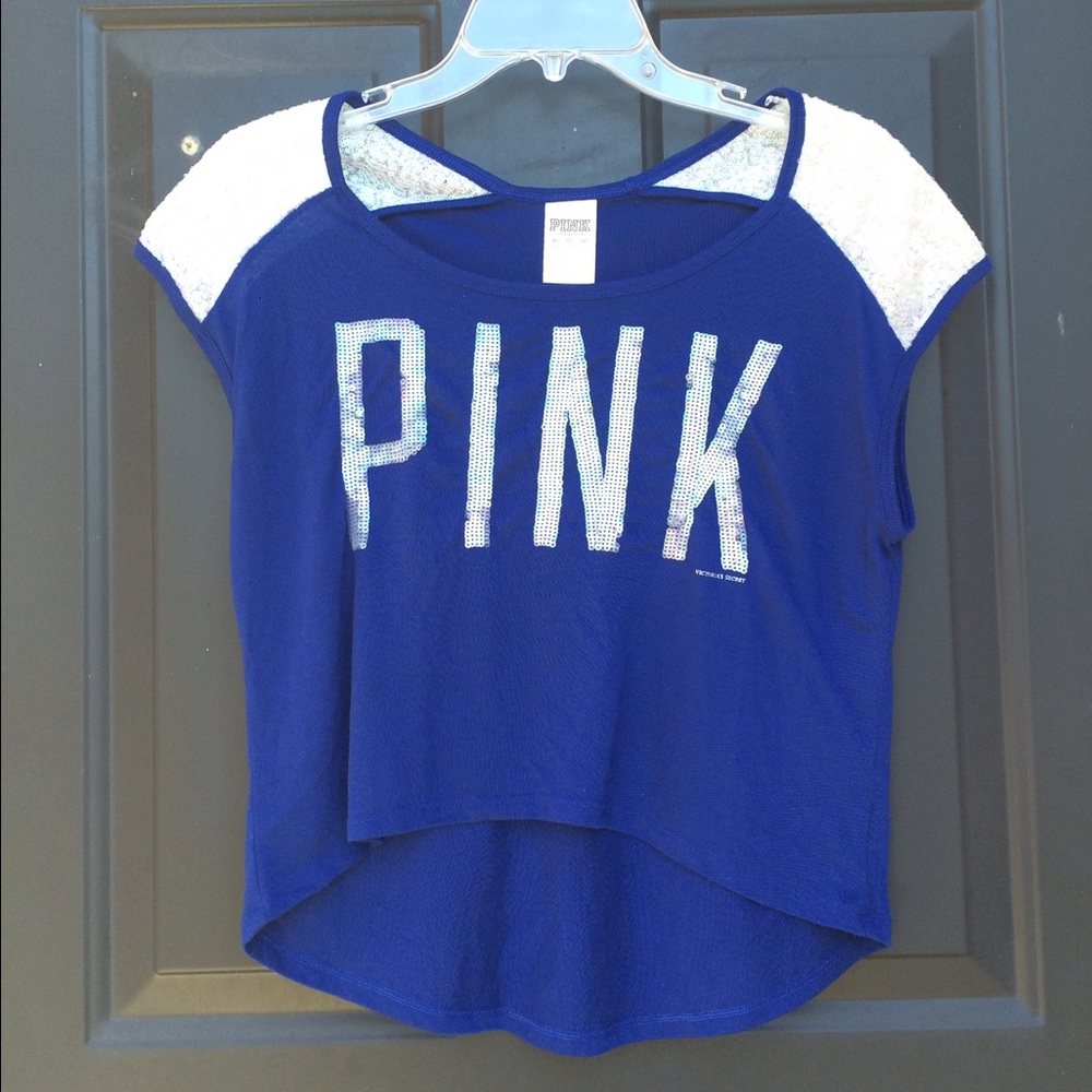 VS‎ Blue Sequin Top